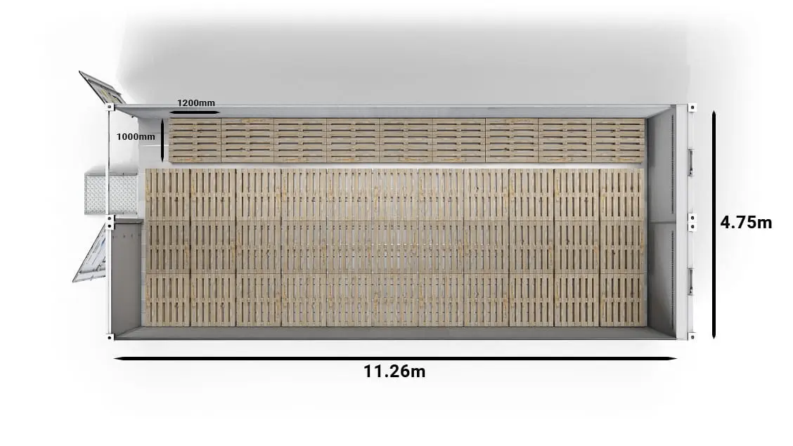 42 UK Pallets (2-bay 40ft Arctic SuperStore)