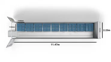 9 CHEP-Pallets in a 40ft Horizon