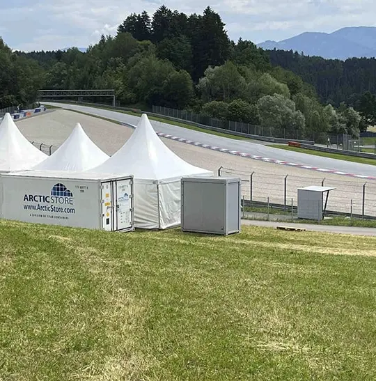 Cold Storage at Austrian Formula 1 Race –Refrigerated Containers