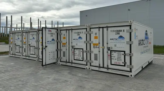 Temporary Cold Storage for Pet Food productions, ArcticStore containers
