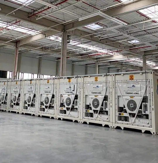 Temporary Cold Storage for Pet Food productions, ArcticStore containers
