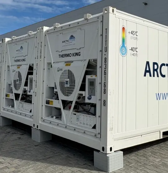 Temporary Cold Storage for Pet Food productions, ArcticStore containers