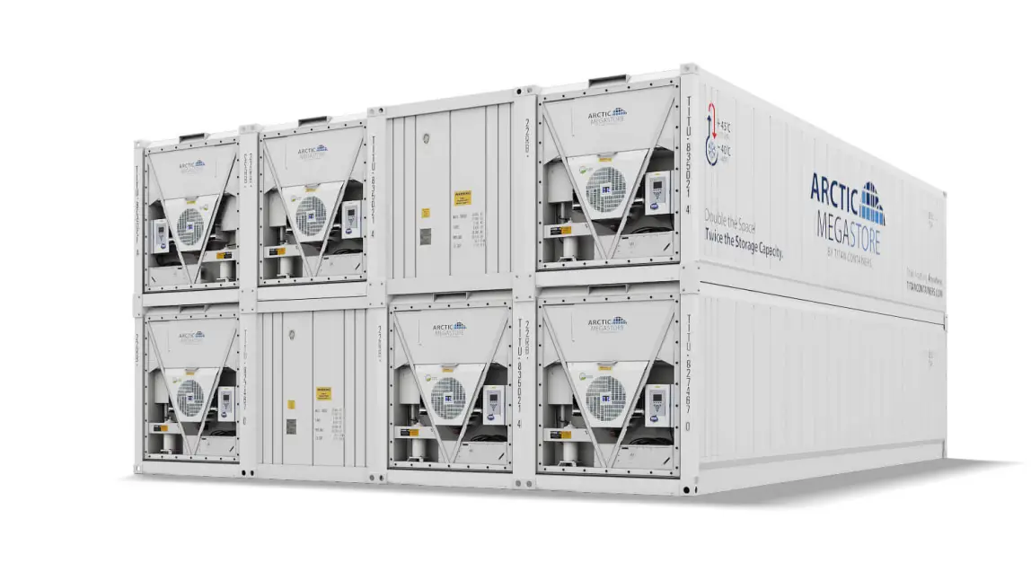 Arctic MegaStore high-capacity modular cold storage solution by Titan Containers